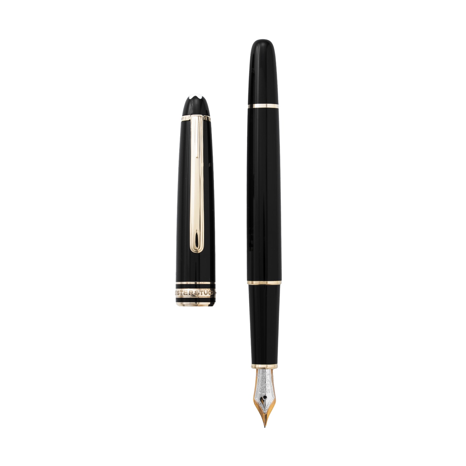 Caneta Montblanc meisterstuck classic tinteiro