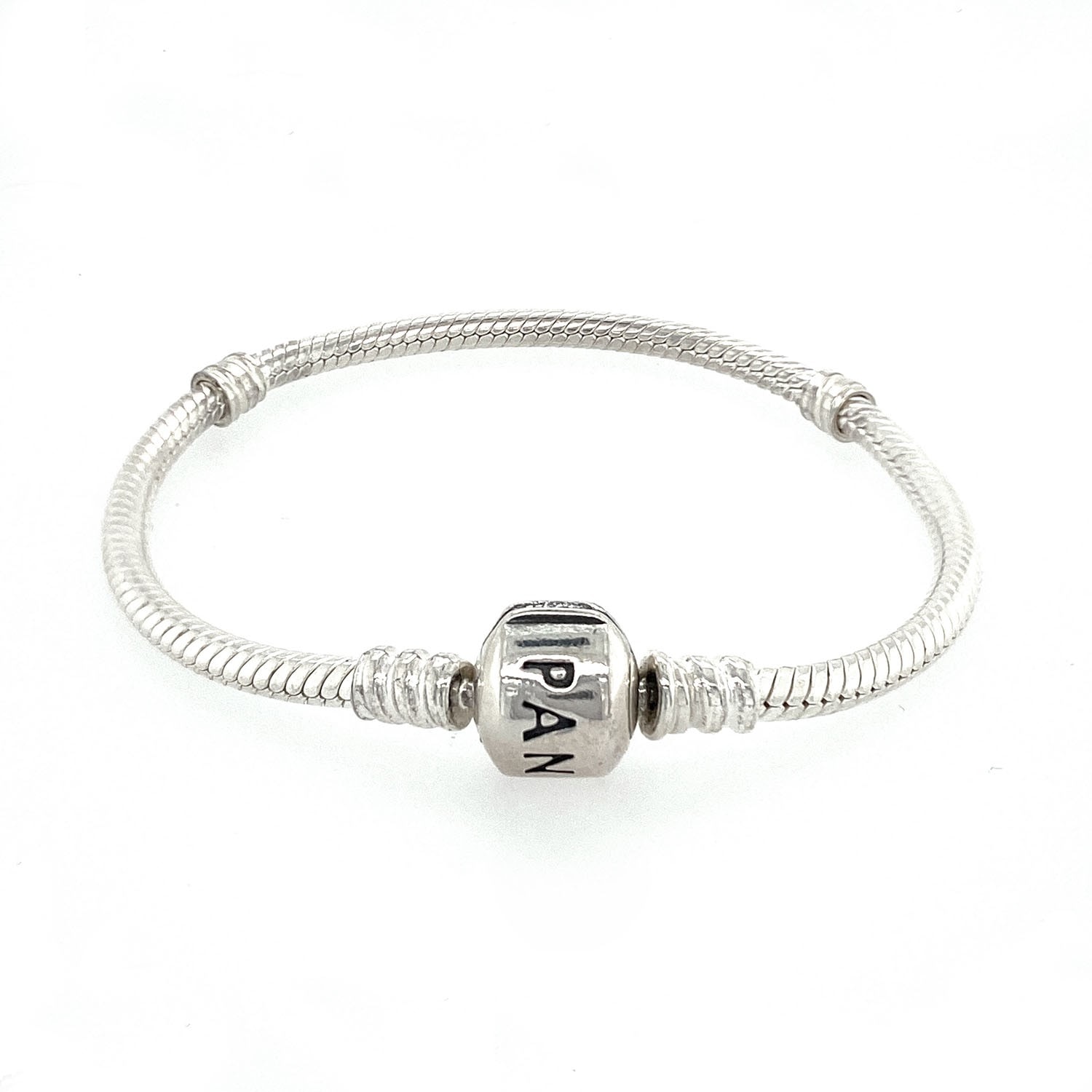 Pulseira PANDORA com fecho barril em prata de lei
