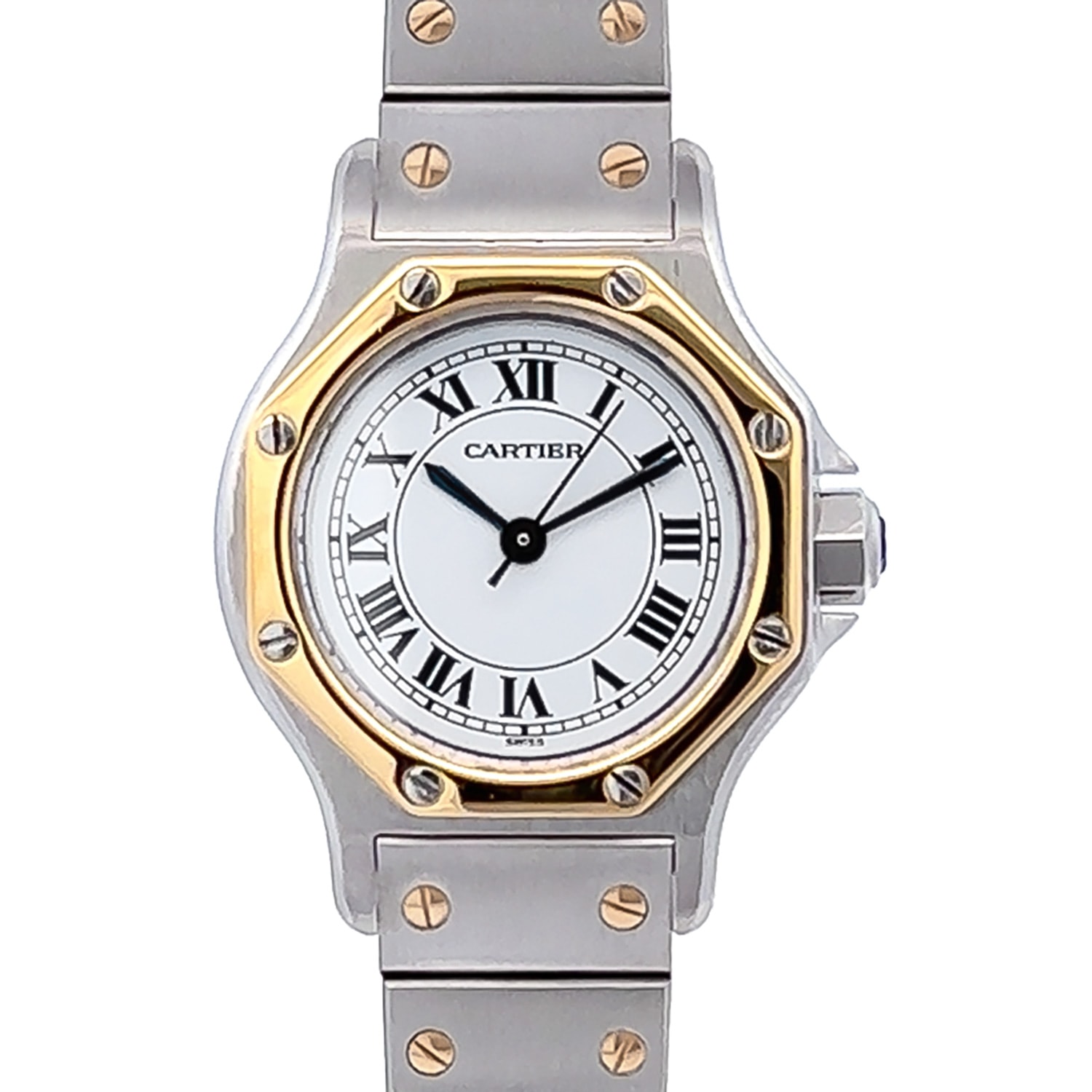 Cartier Santos Octagon コンビ 腕時計 本体 Relógio Cartier Santos Octagon