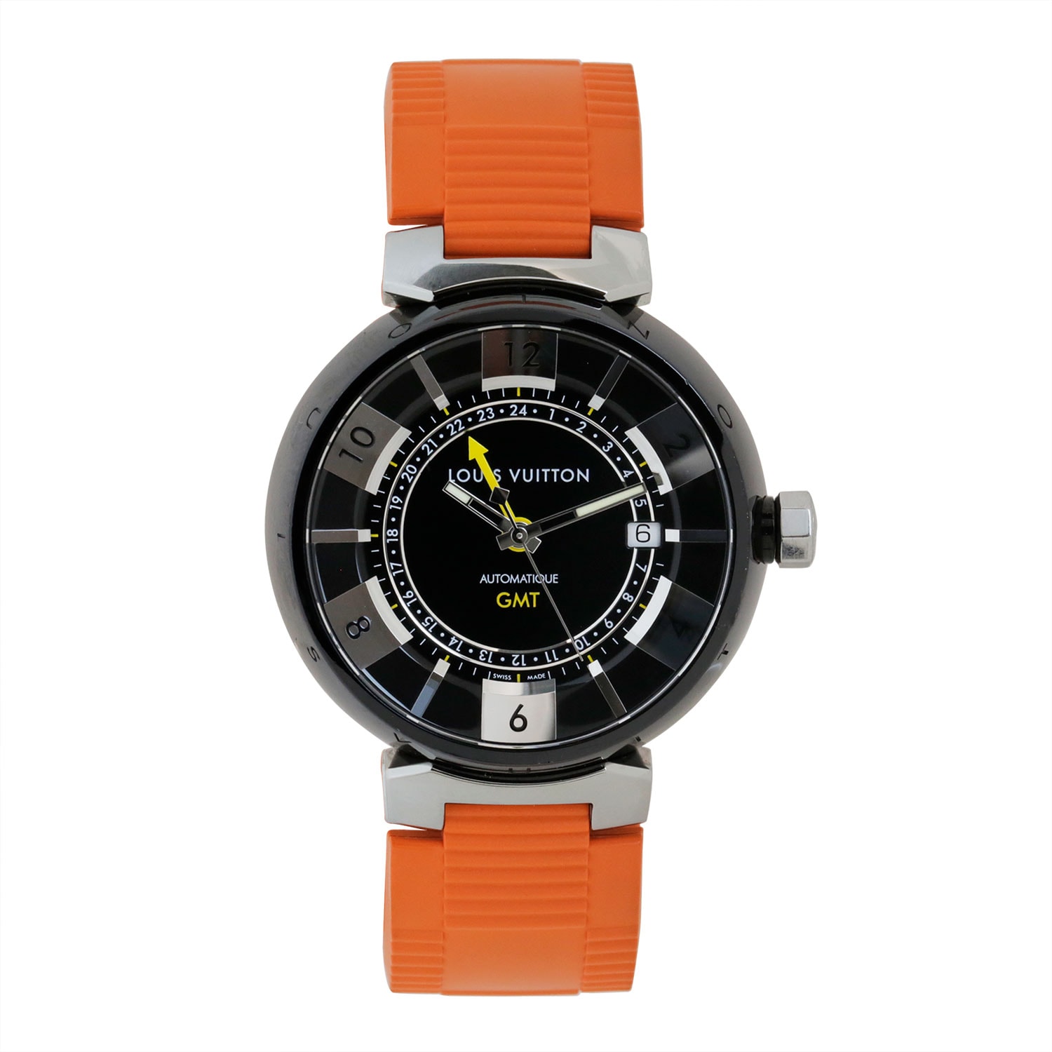 Relógio Louis Vuitton Tambour GMT automático 41 mm
