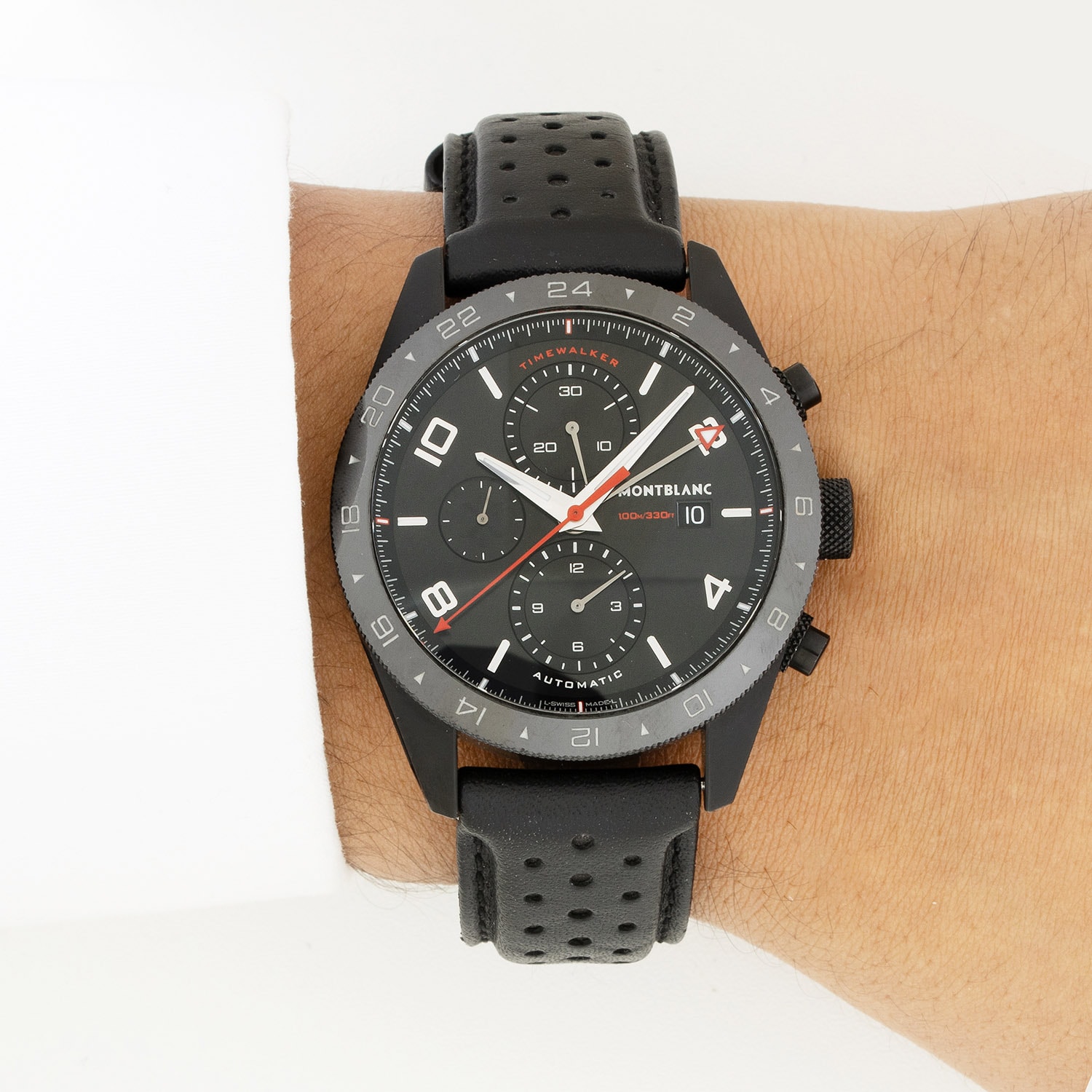 Relógio Montblanc Timewalker Cronógrafo 44 mm preto