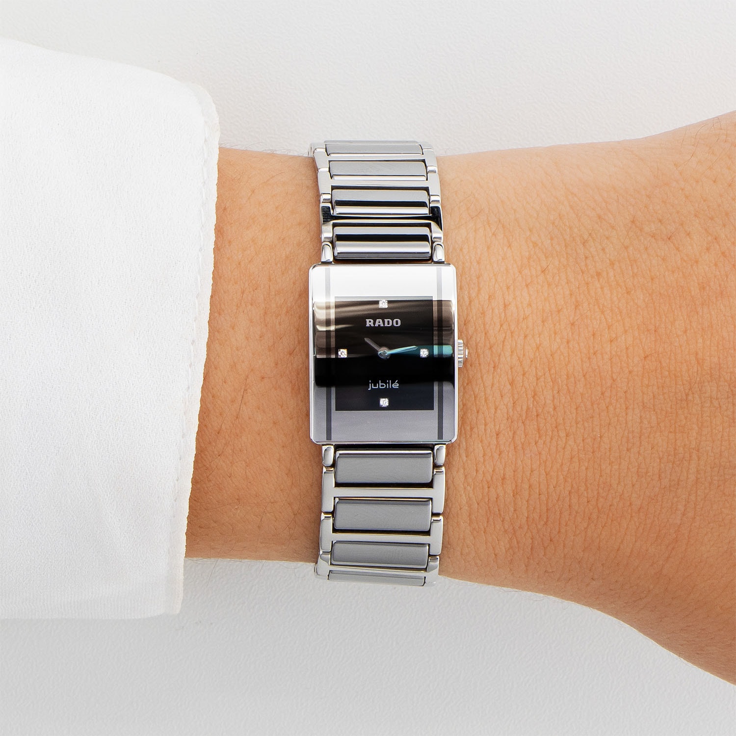 RADO jubilé レディース腕時計 Relógio Rado Jubilé Diastar feminino em Titânio