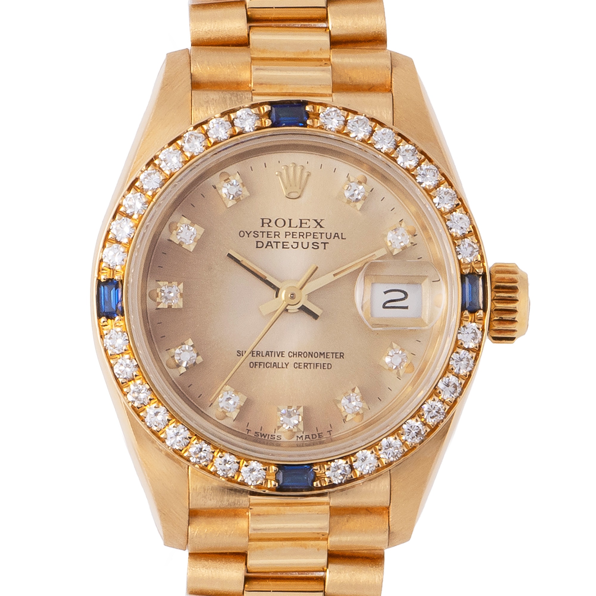 Relógio Rolex Lady-Datejust Diamond Dial Bezel