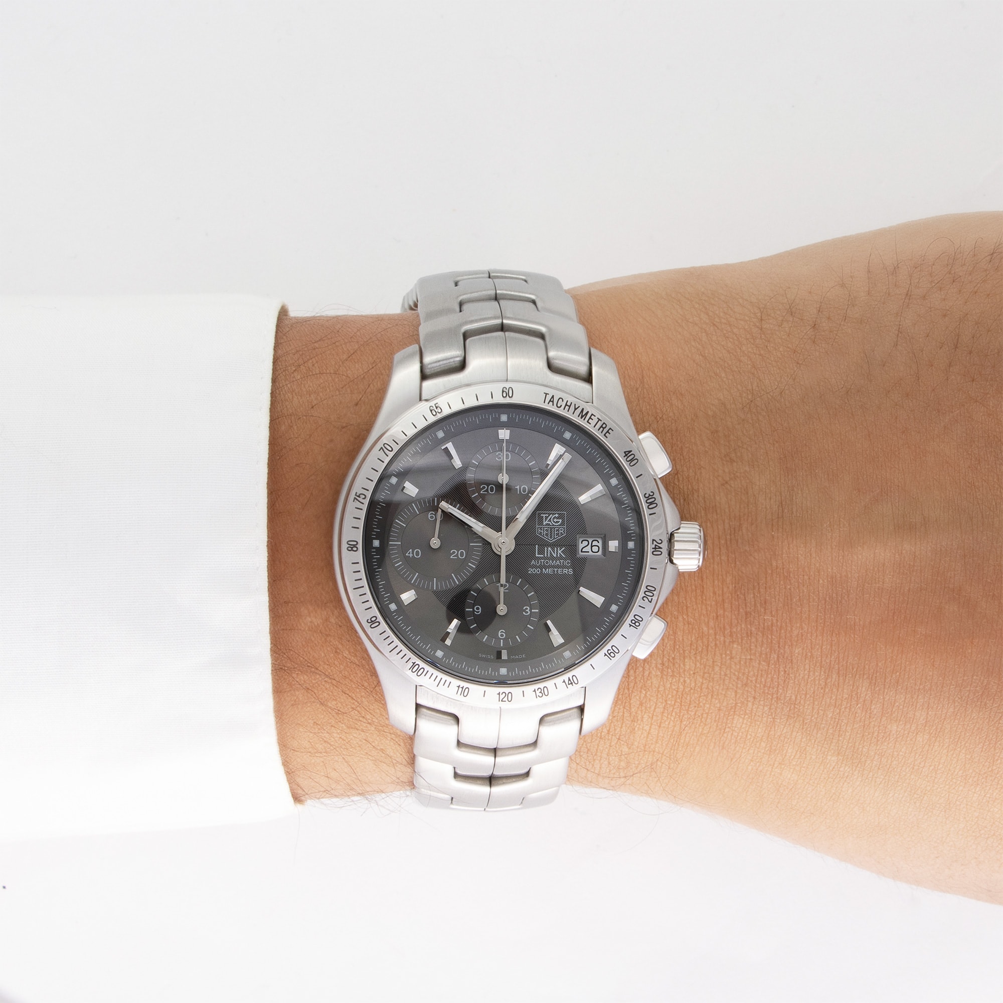 TAG Heuer Link Chronograph シルバー Relógio TAG Heuer Link