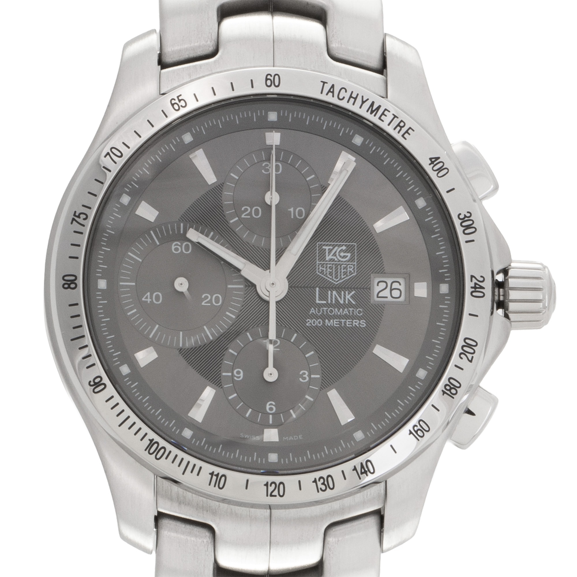 TAG Heuer Link Chronograph シルバー Relógio Tag Heuer Link Chronograph