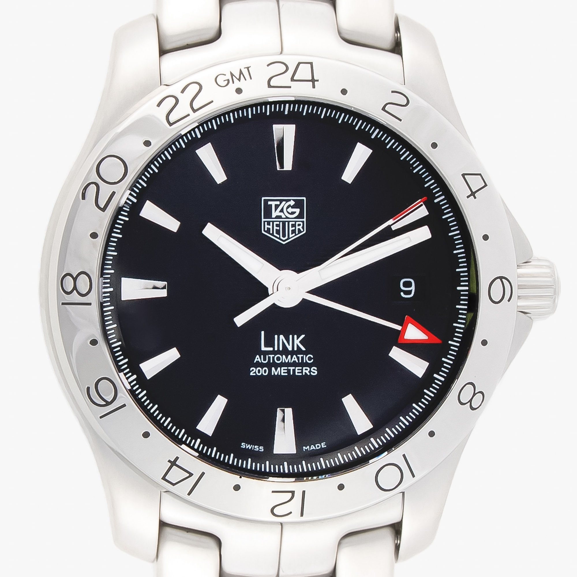 TAG Heuer LINK シルバー 時計 Relógio TAG Heuer Link GMT