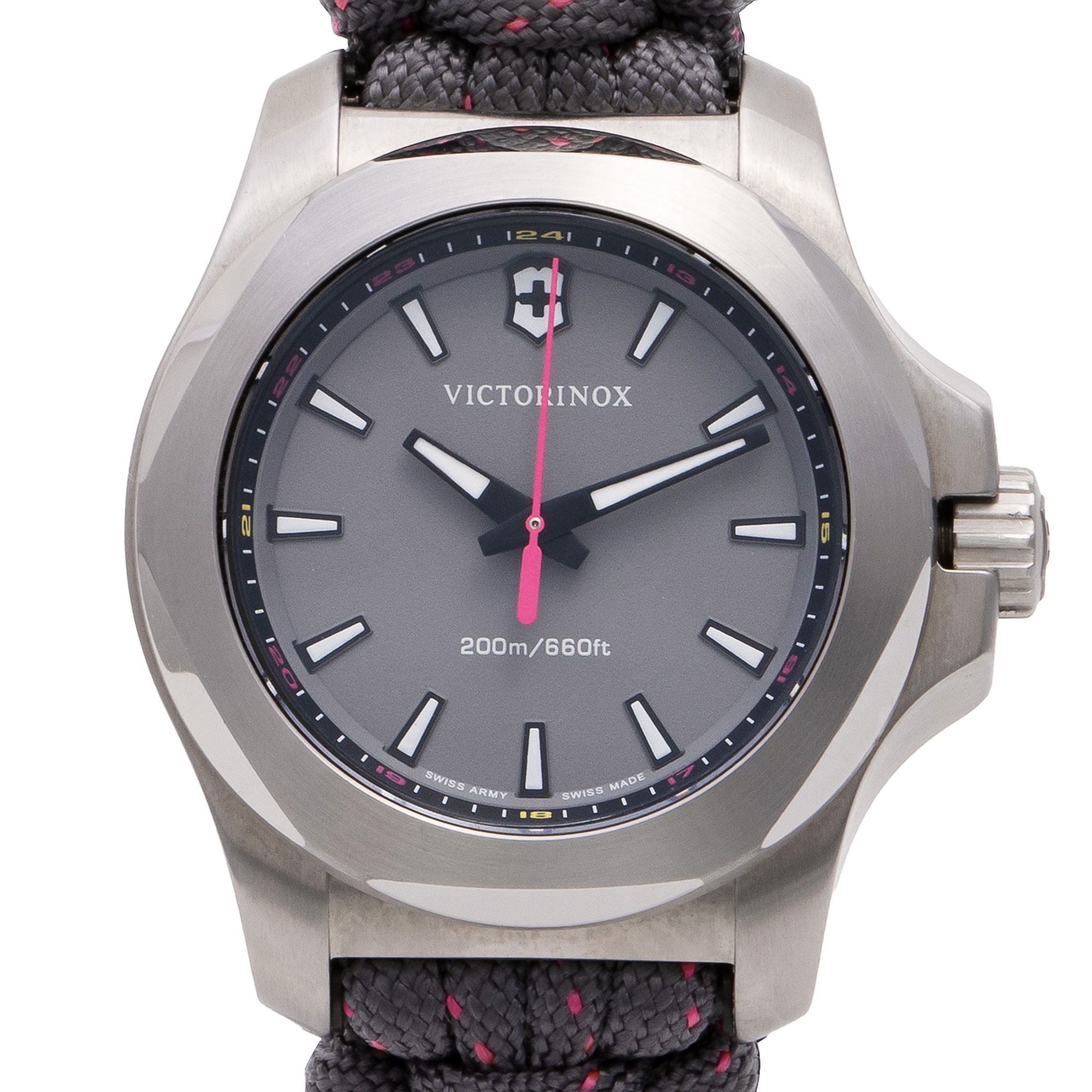 Relógio Victorinox Inox Feminino Paracord Cinza