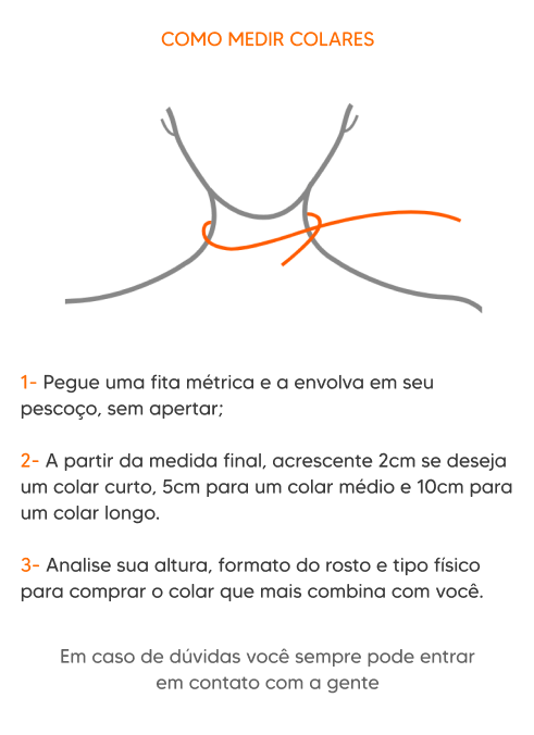 Conteúdo da tabela de guia de medidas